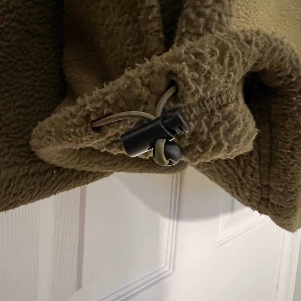 Jetty Olive/Charcoal Heavyweight Fleece Pullover - Picture 8 of 8